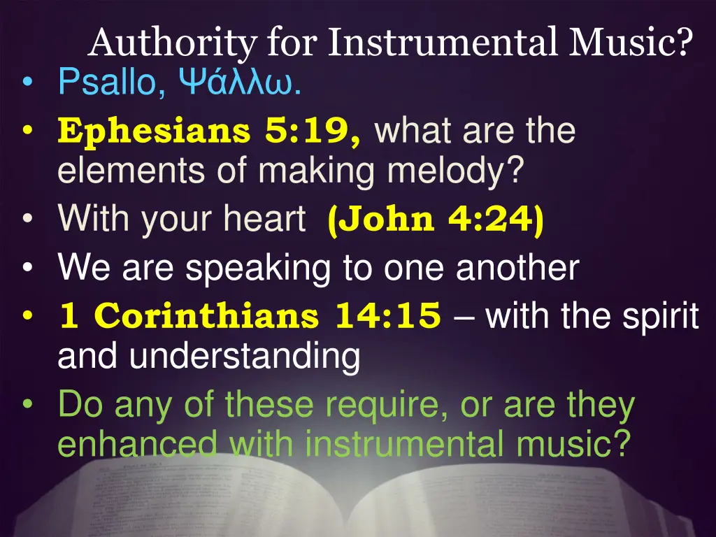 authority for instrumental music 8