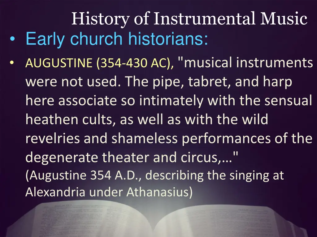 history of instrumental music 2