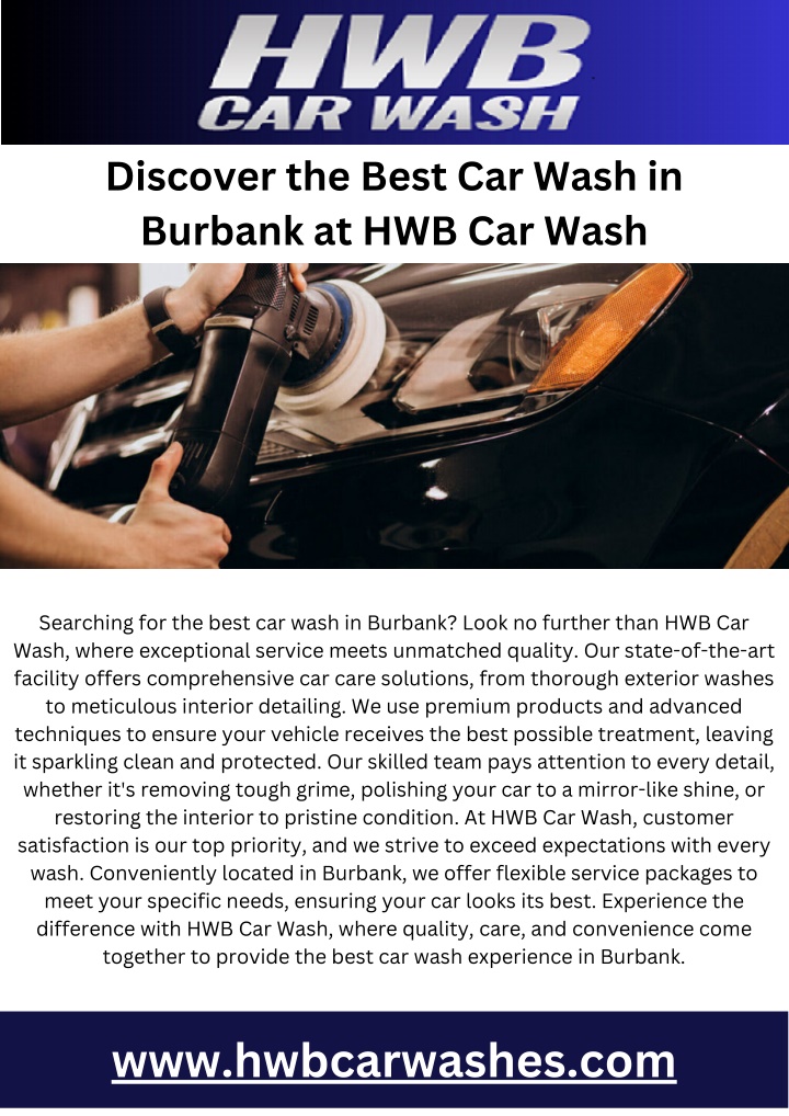 discover the best car wash in burbank