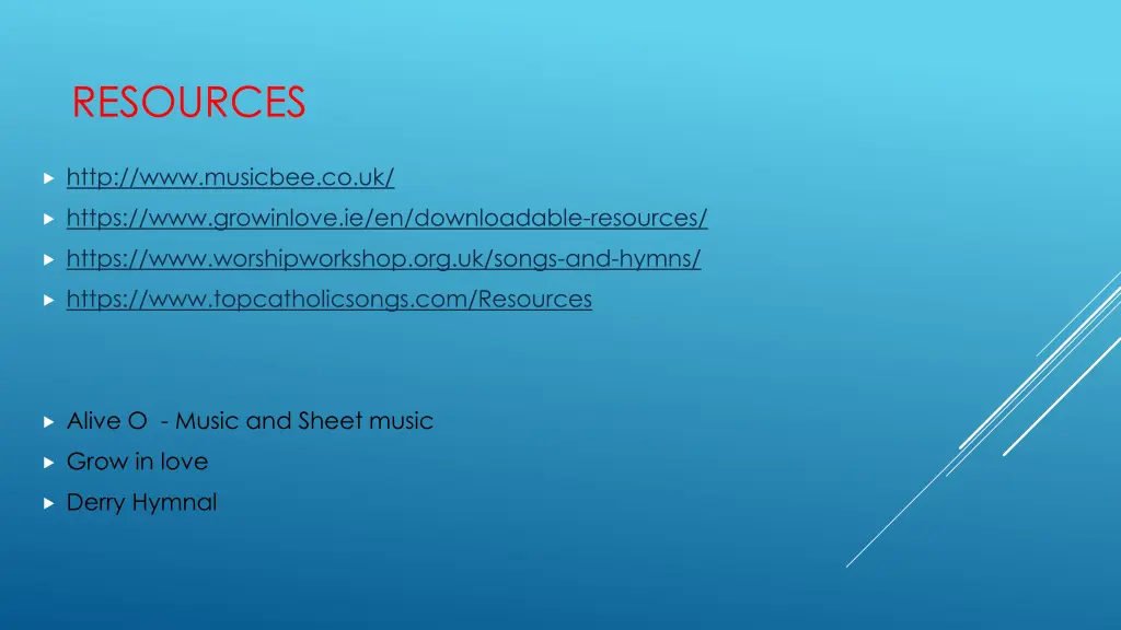 resources