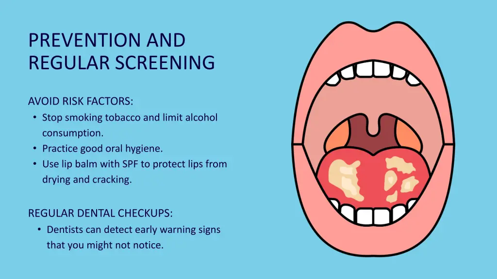 prevention and regular screening