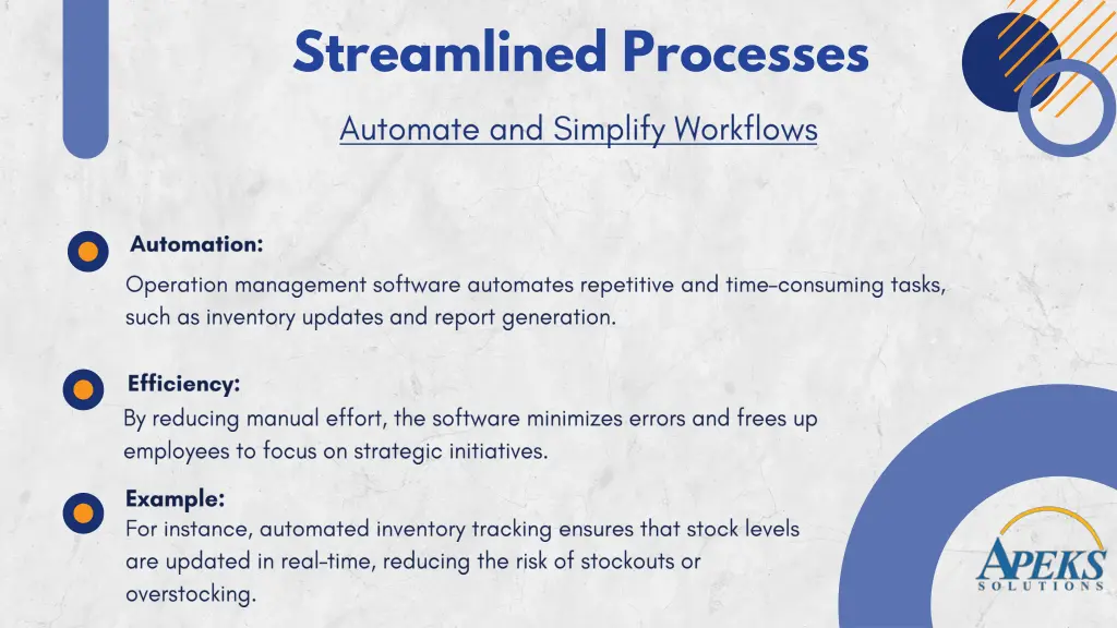 streamlined processes