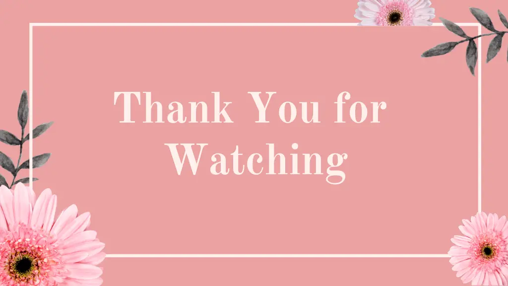 thank you for watching