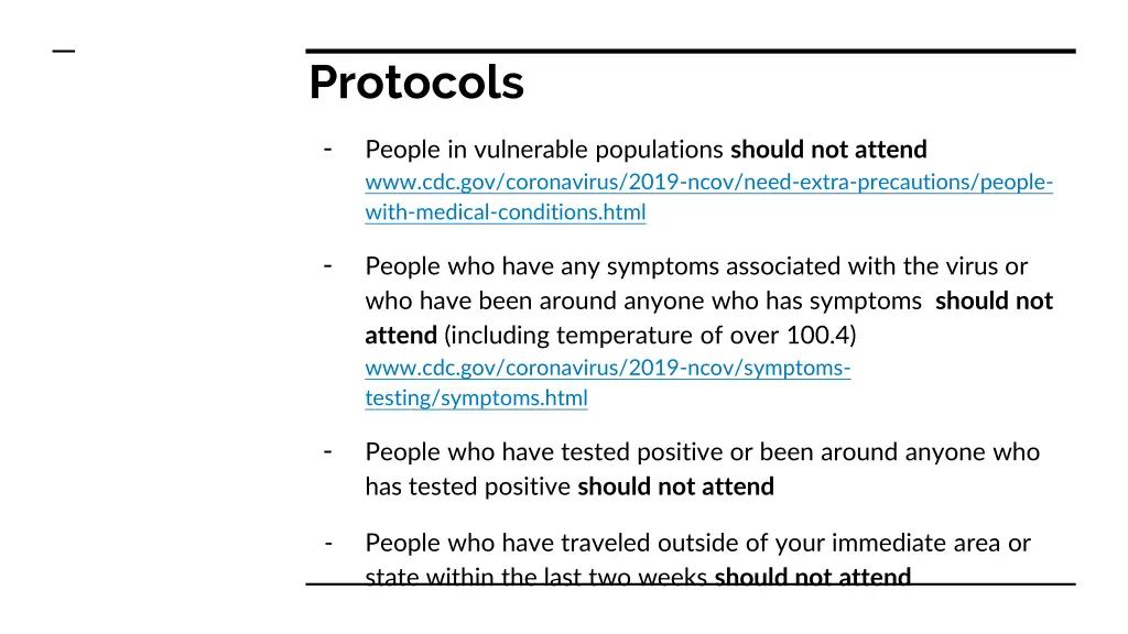 protocols