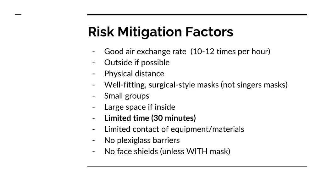 risk mitigation factors