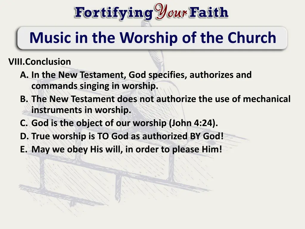 music in the worship of the church 7