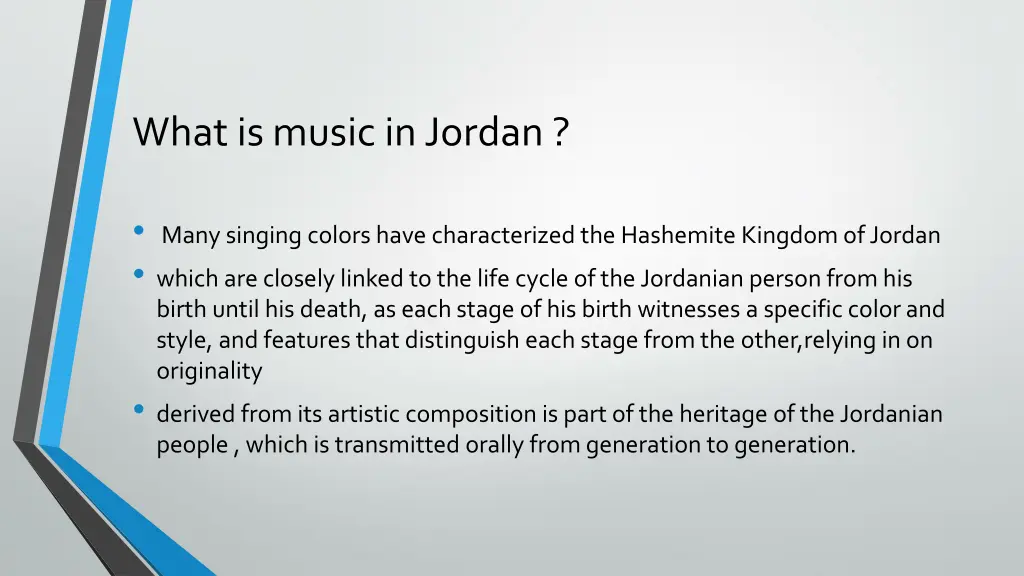 what is music in jordan