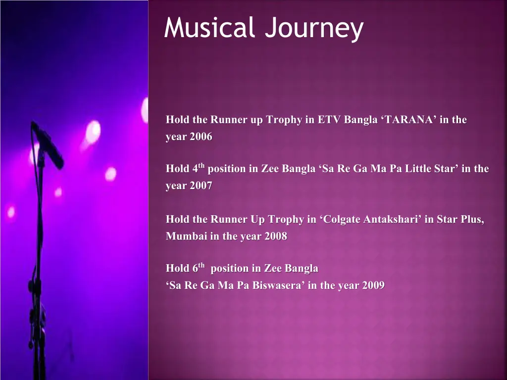 musical journey