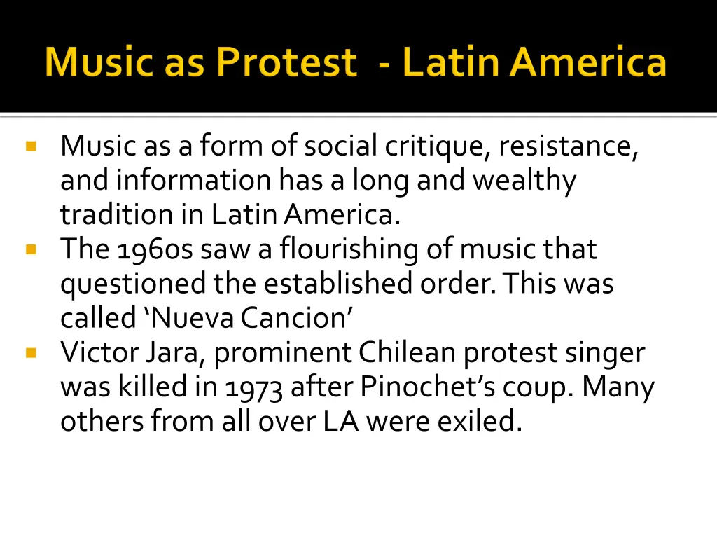 music as a form of social critique resistance