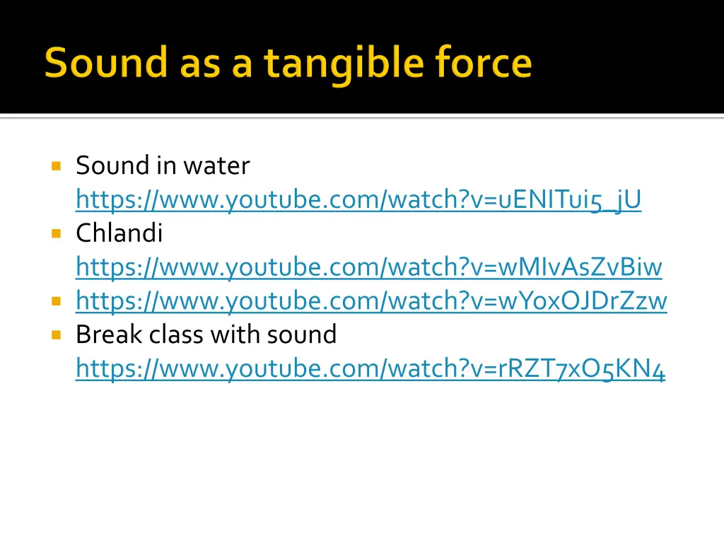 sound in water https www youtube com watch