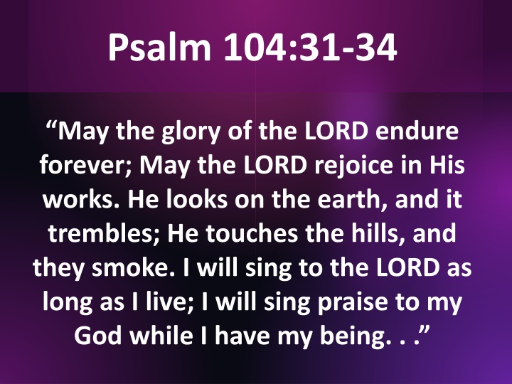 psalm 104 31 34