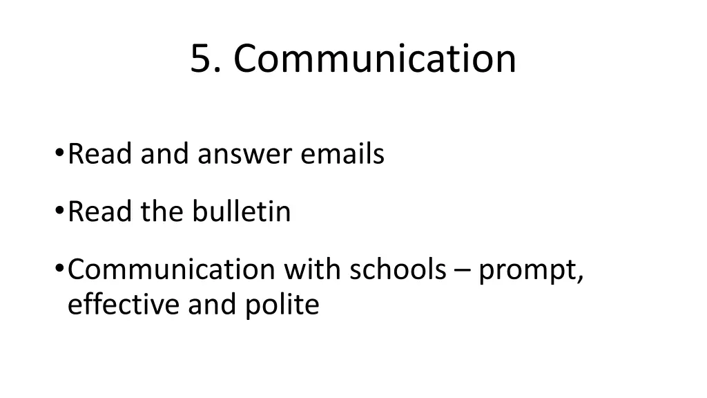 5 communication