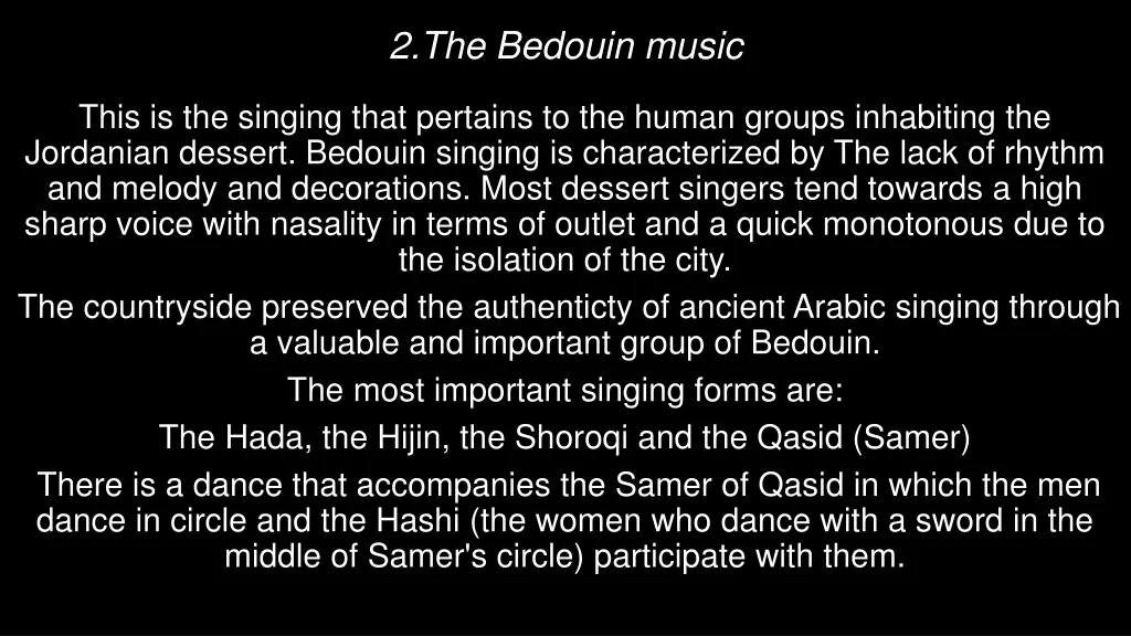 2 the bedouin music