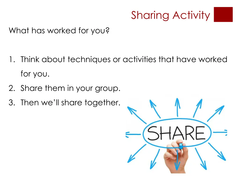 sharing activity