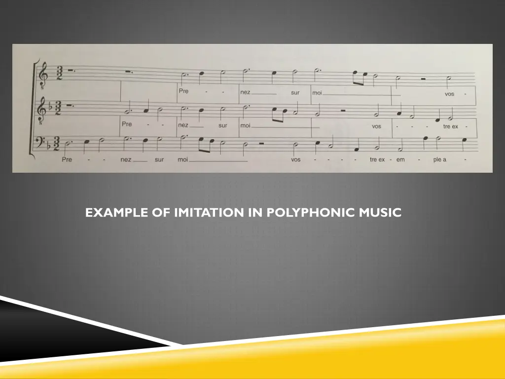 example of imitation in polyphonic music