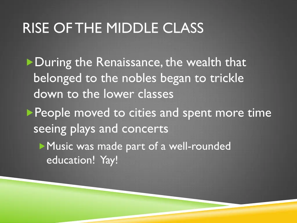 rise of the middle class