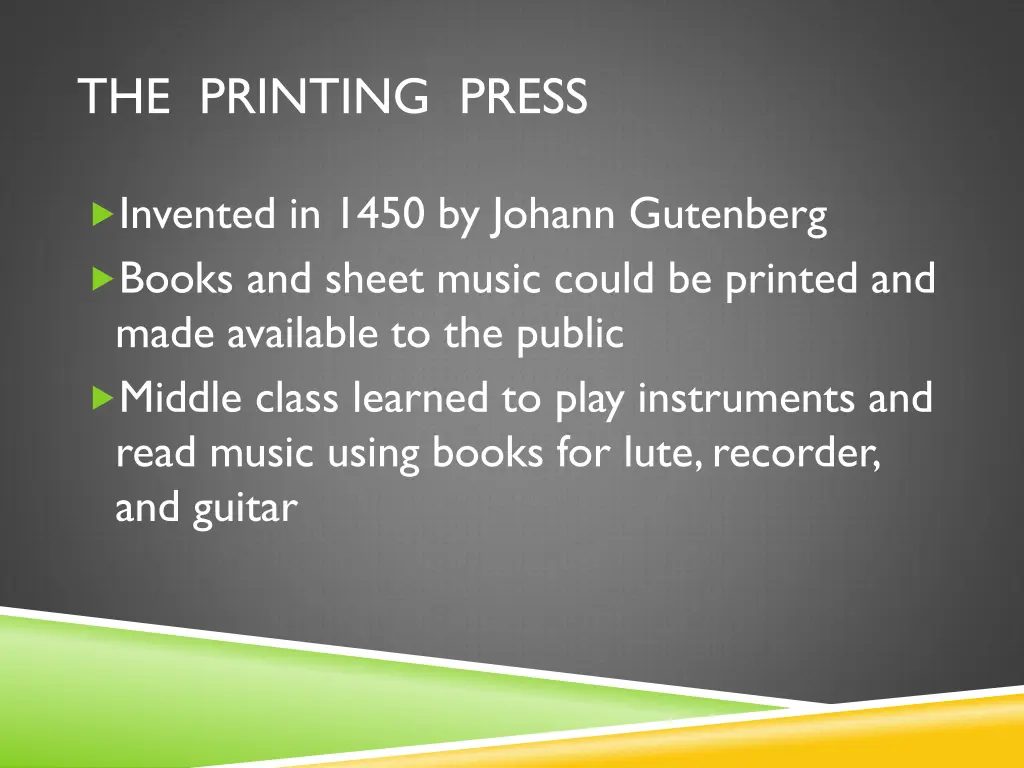 the printing press