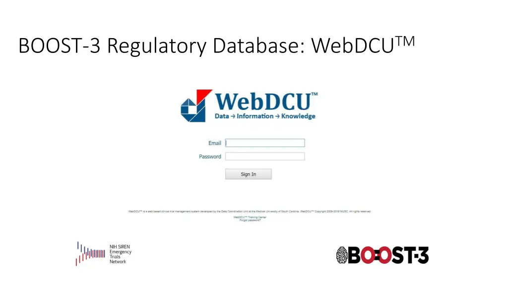 boost 3 regulatory database webdcu tm