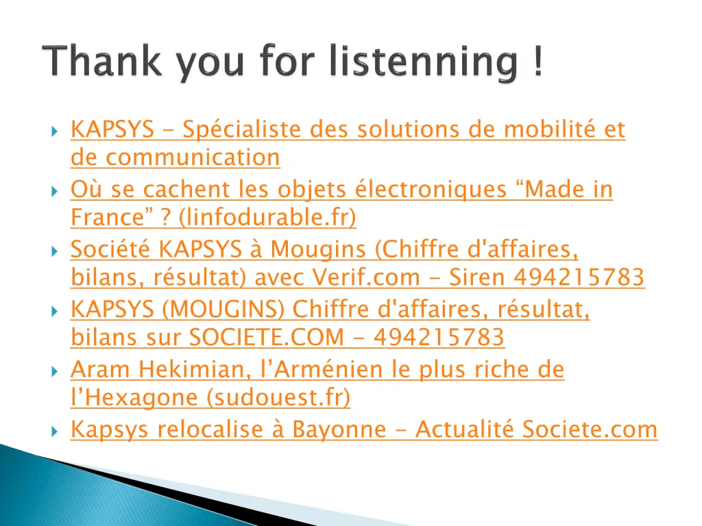 kapsys sp cialiste des solutions de mobilit