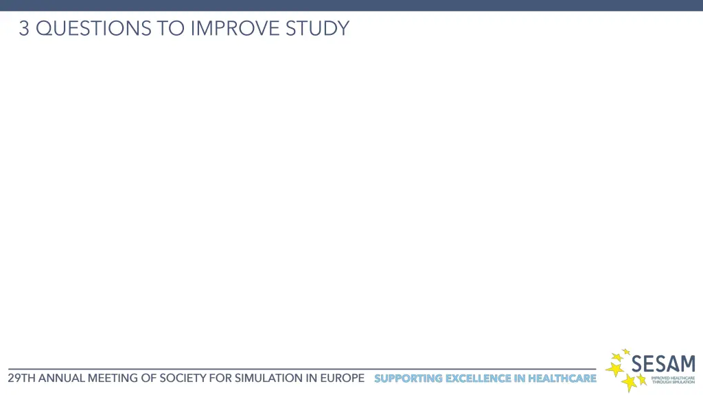 3 questions to improve study