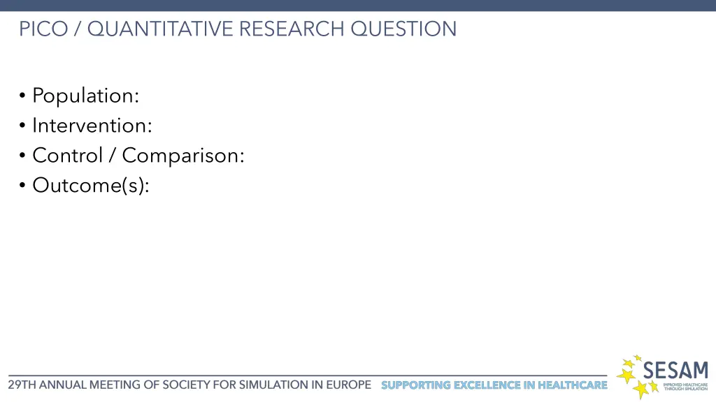 pico quantitative research question