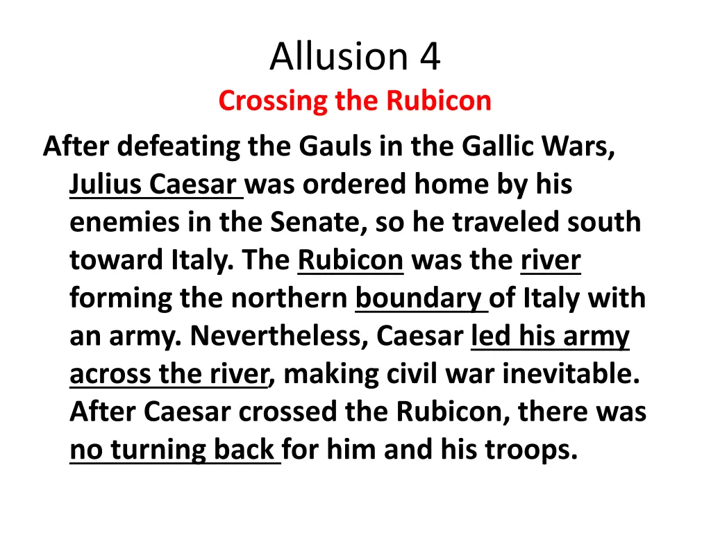 allusion 4 crossing the rubicon