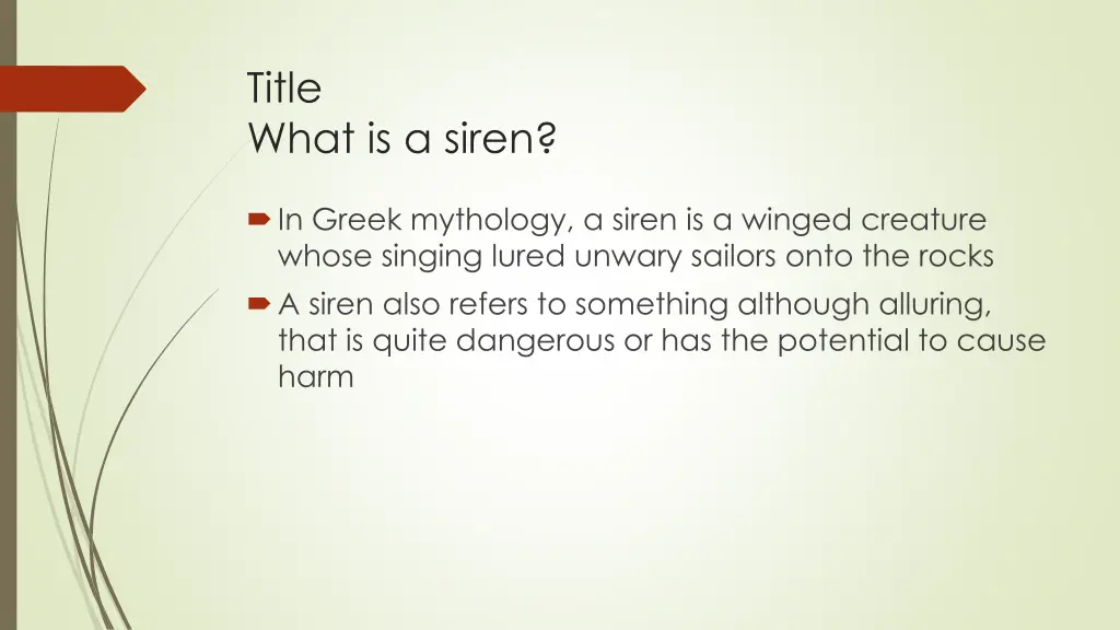 title what is a siren