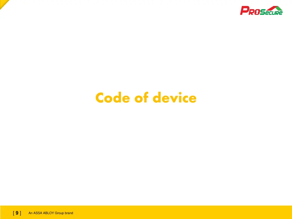 code of device