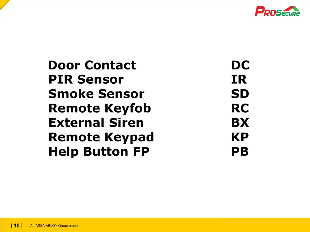 door contact pir sensor smoke sensor remote