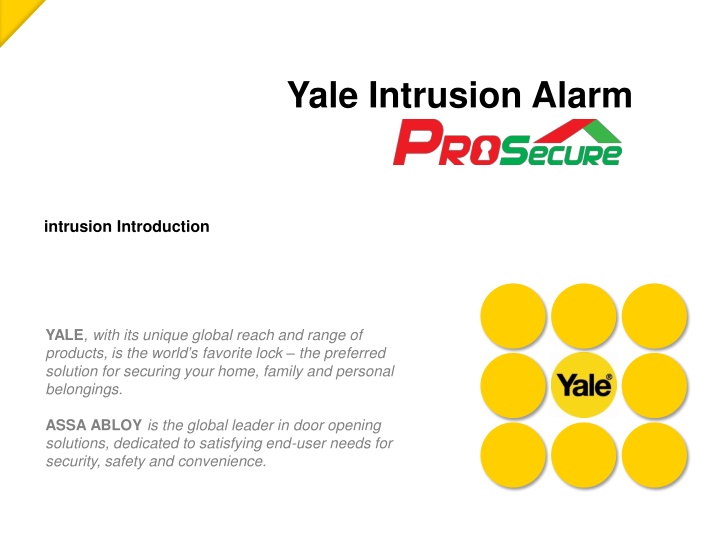 yale intrusion alarm