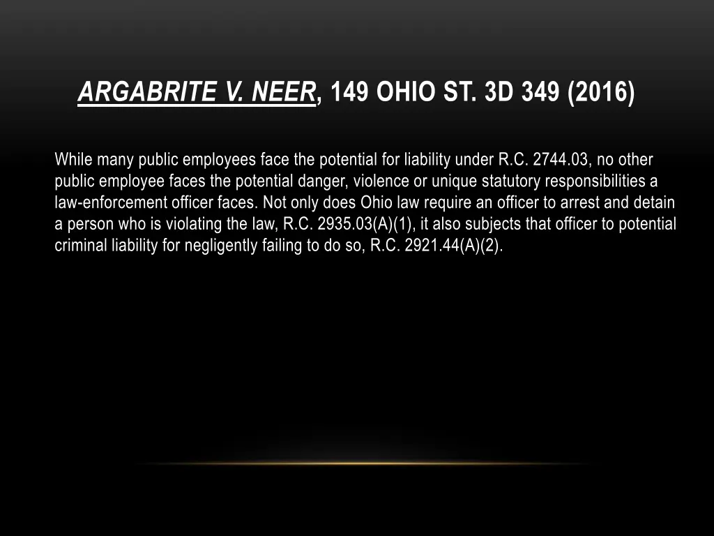 argabrite v neer 149 ohio st 3d 349 2016