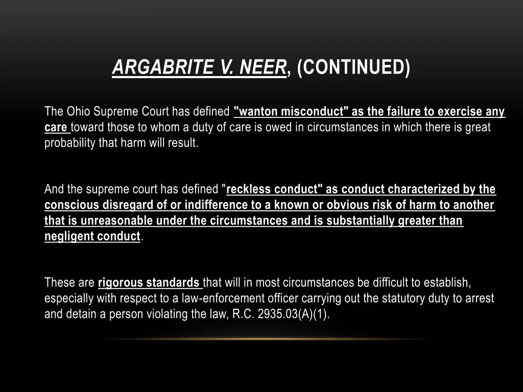 argabrite v neer continued