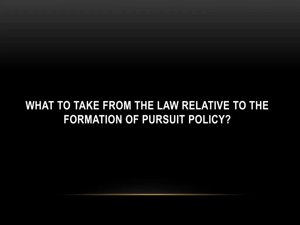 what to take from the law relative