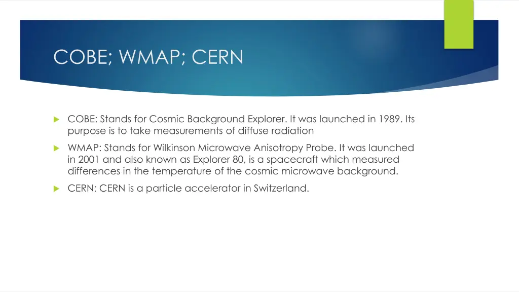 cobe wmap cern