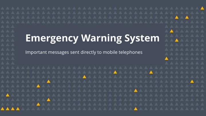 emergency warning system