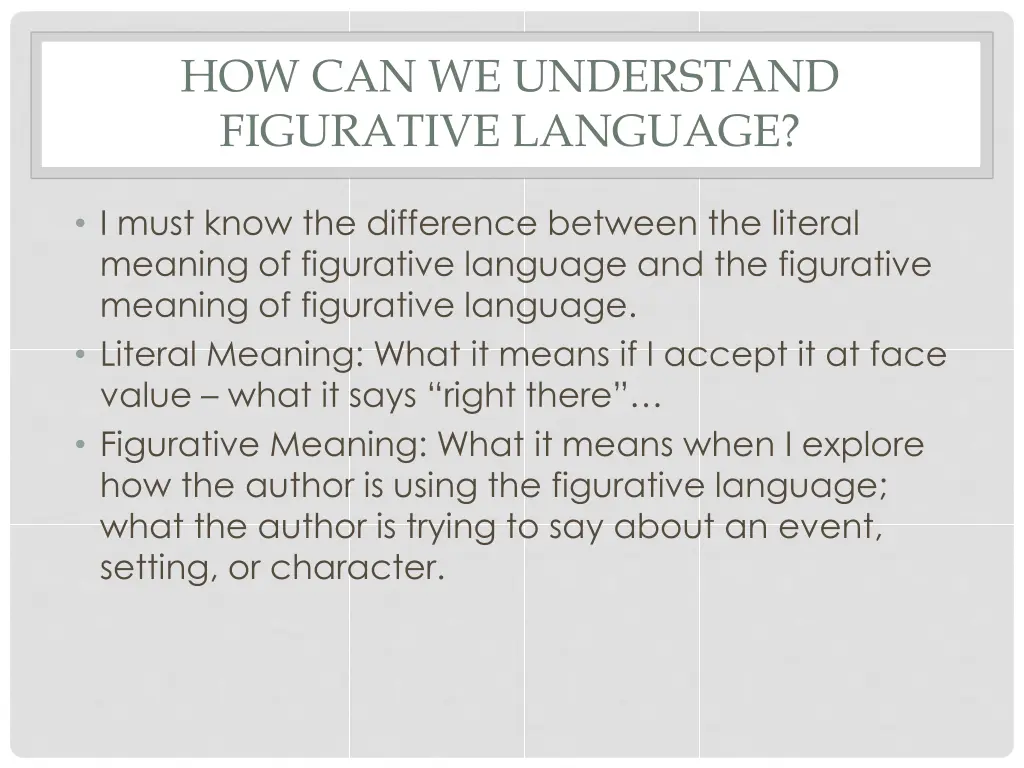 how can we understand figurative language