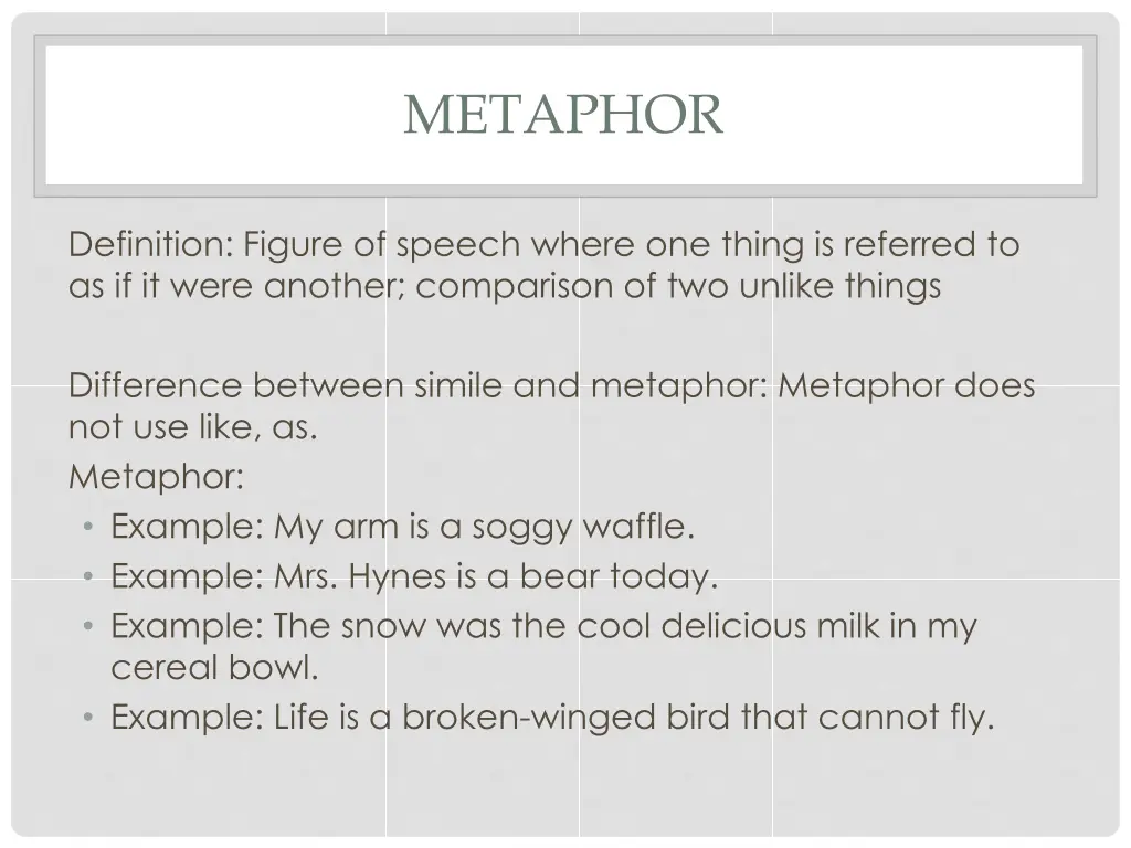 metaphor