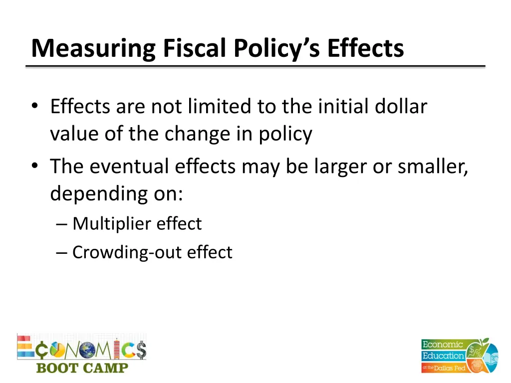 measuring fiscal policy s effects