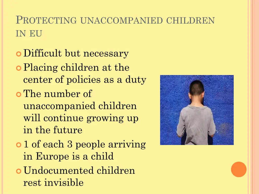 p rotecting unaccompanied children in eu