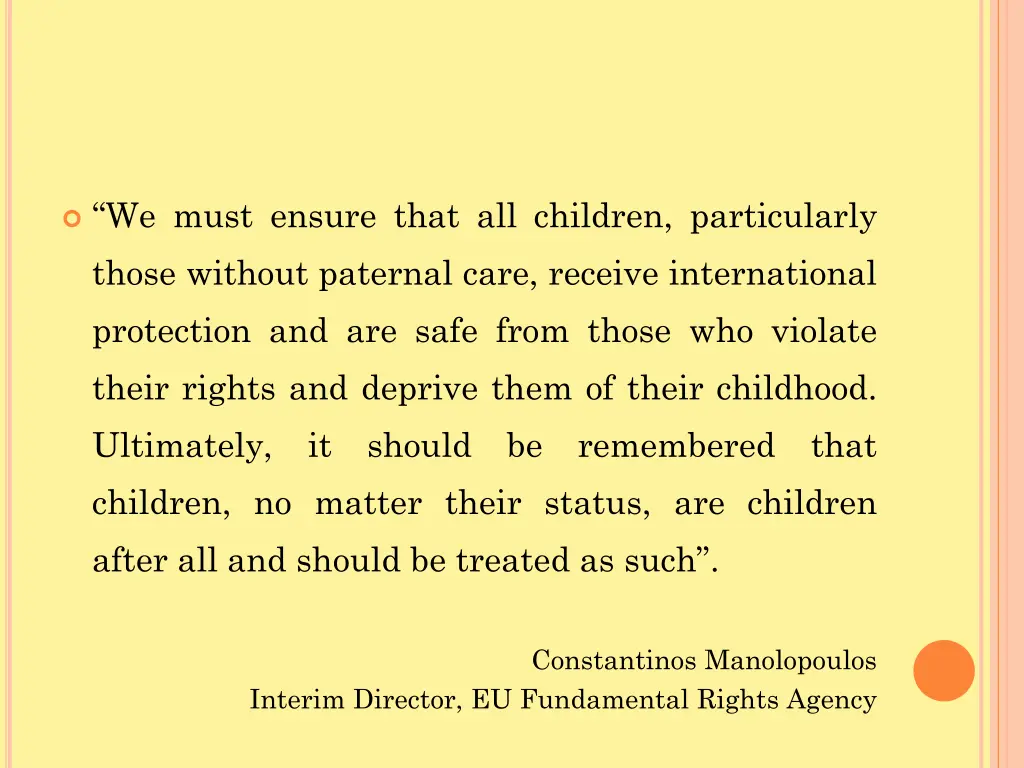 we must ensure that all children particularly