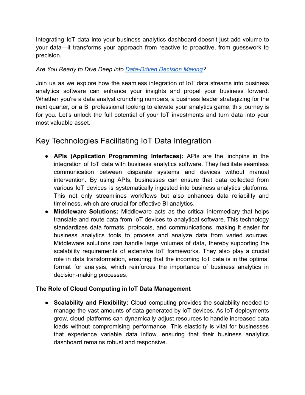 integrating iot data into your business analytics