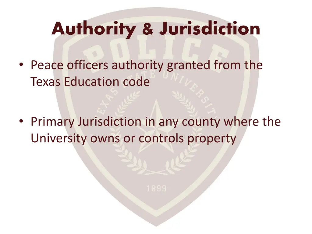 authority jurisdiction