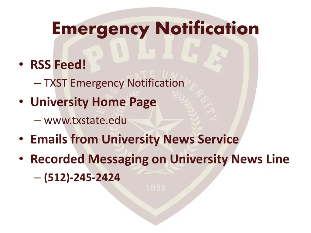 emergency notification 2