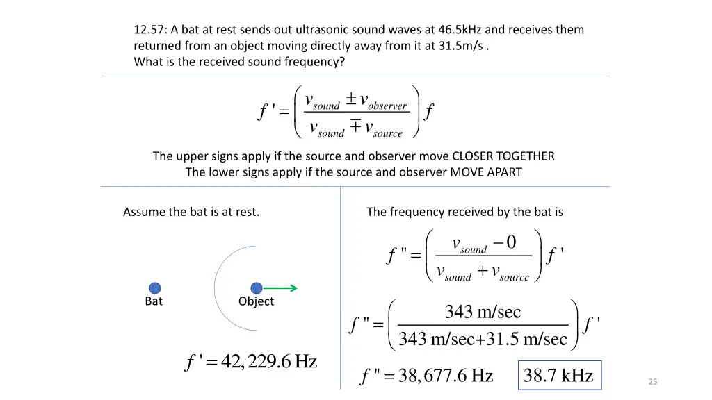 12 57 a bat at rest sends out ultrasonic sound 2