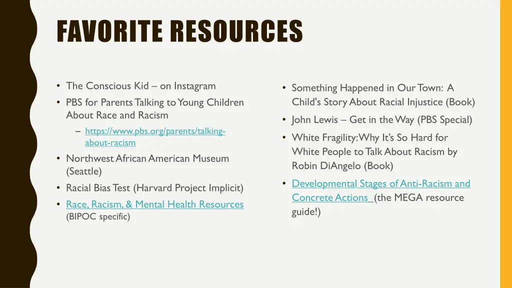 favorite resources