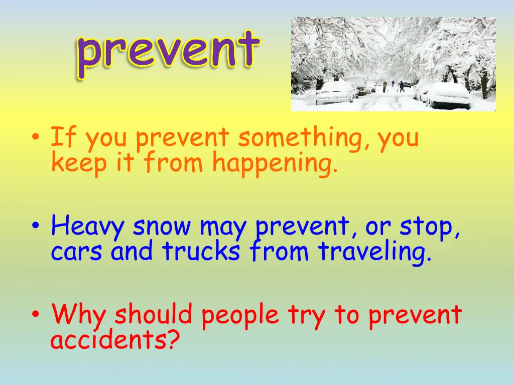 prevent