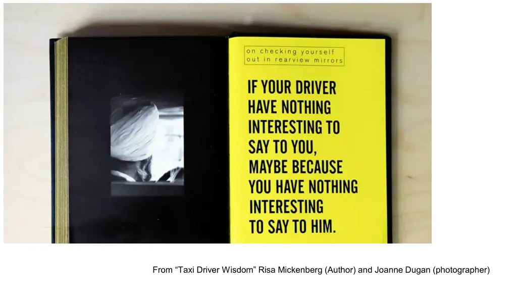 from taxi driver wisdom risa mickenberg author