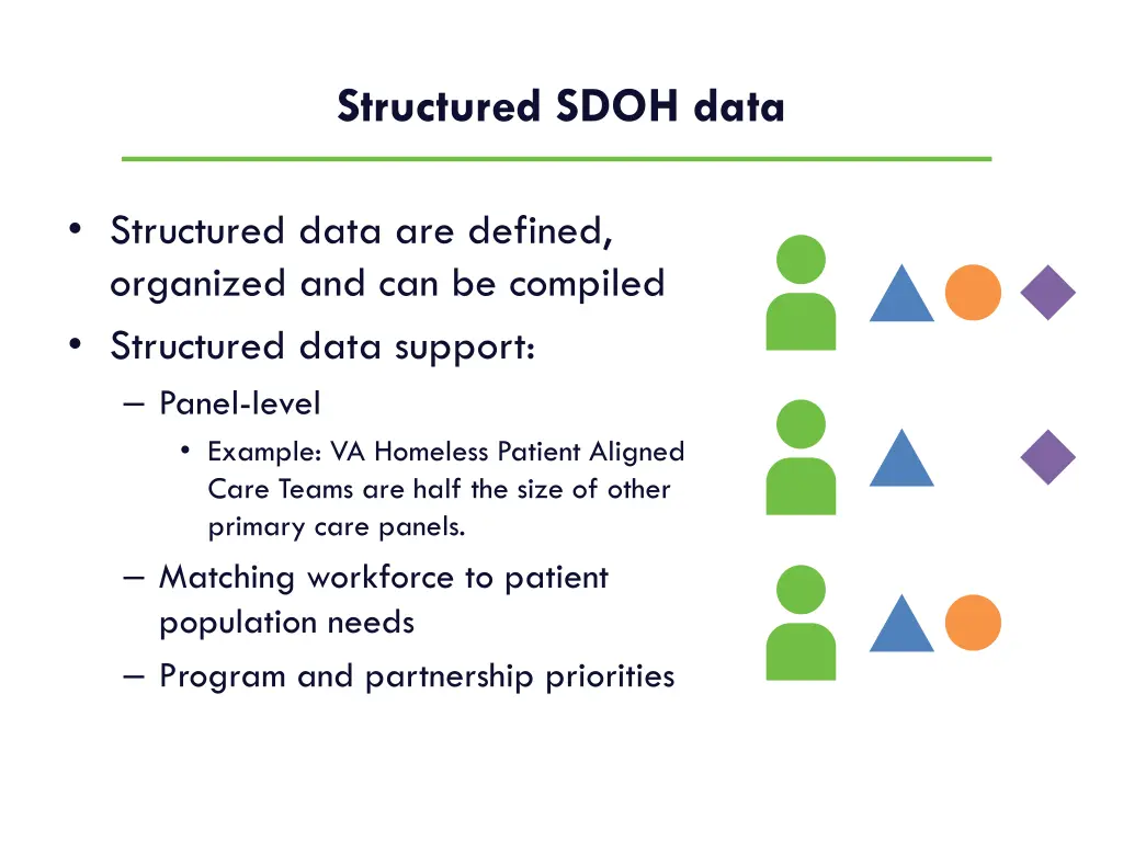 structured sdoh data