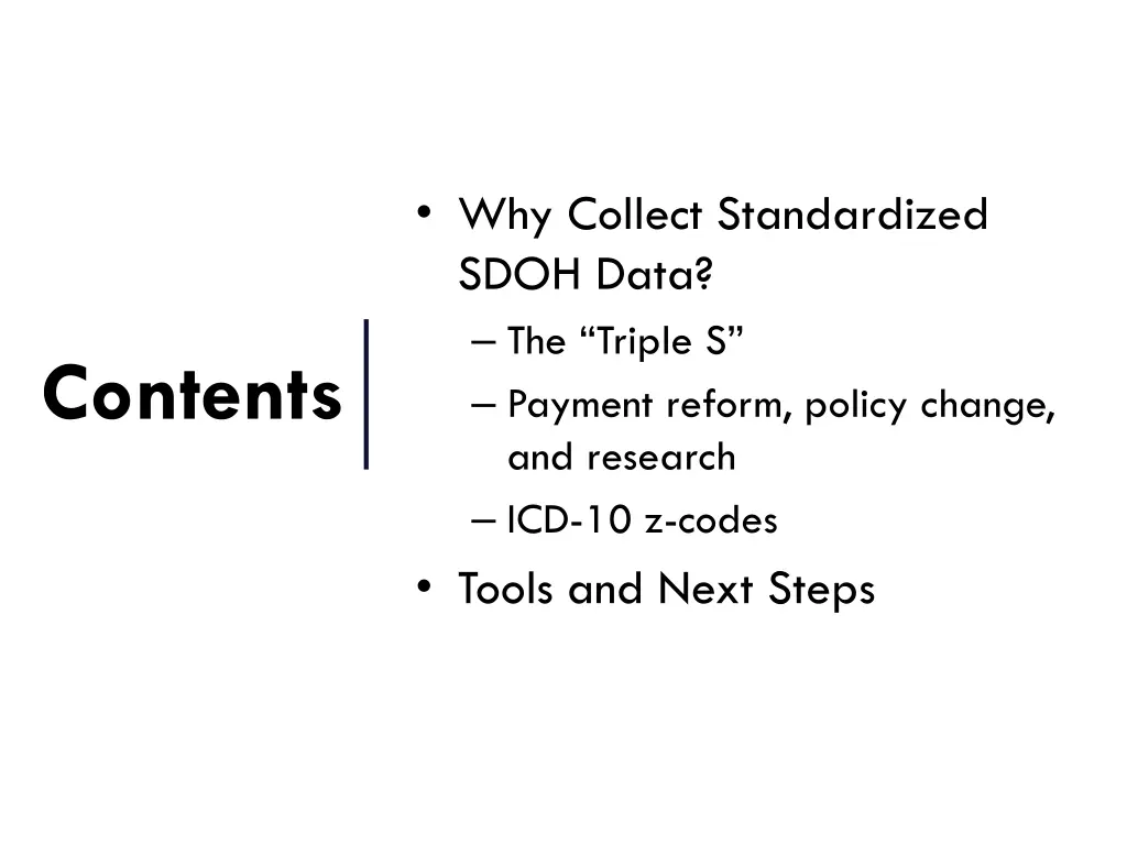 why collect standardized sdoh data the triple