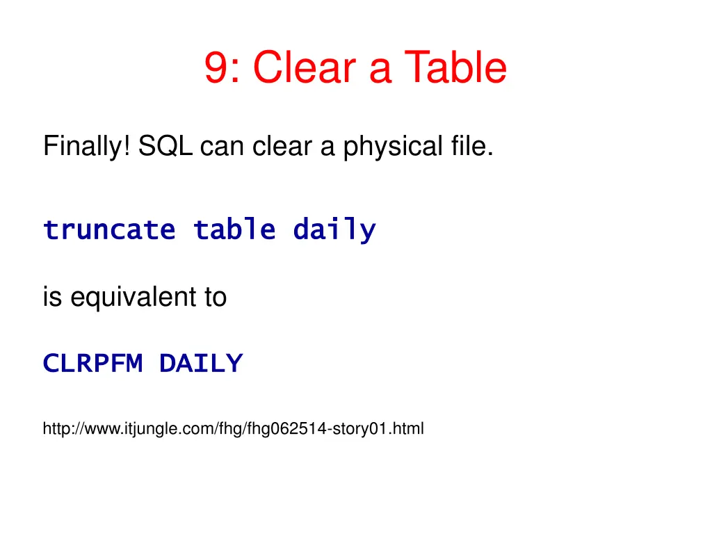 9 clear a table